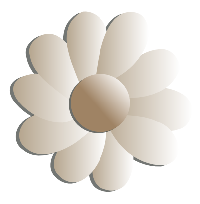 Icône blanc fleur à télécharger gratuitement